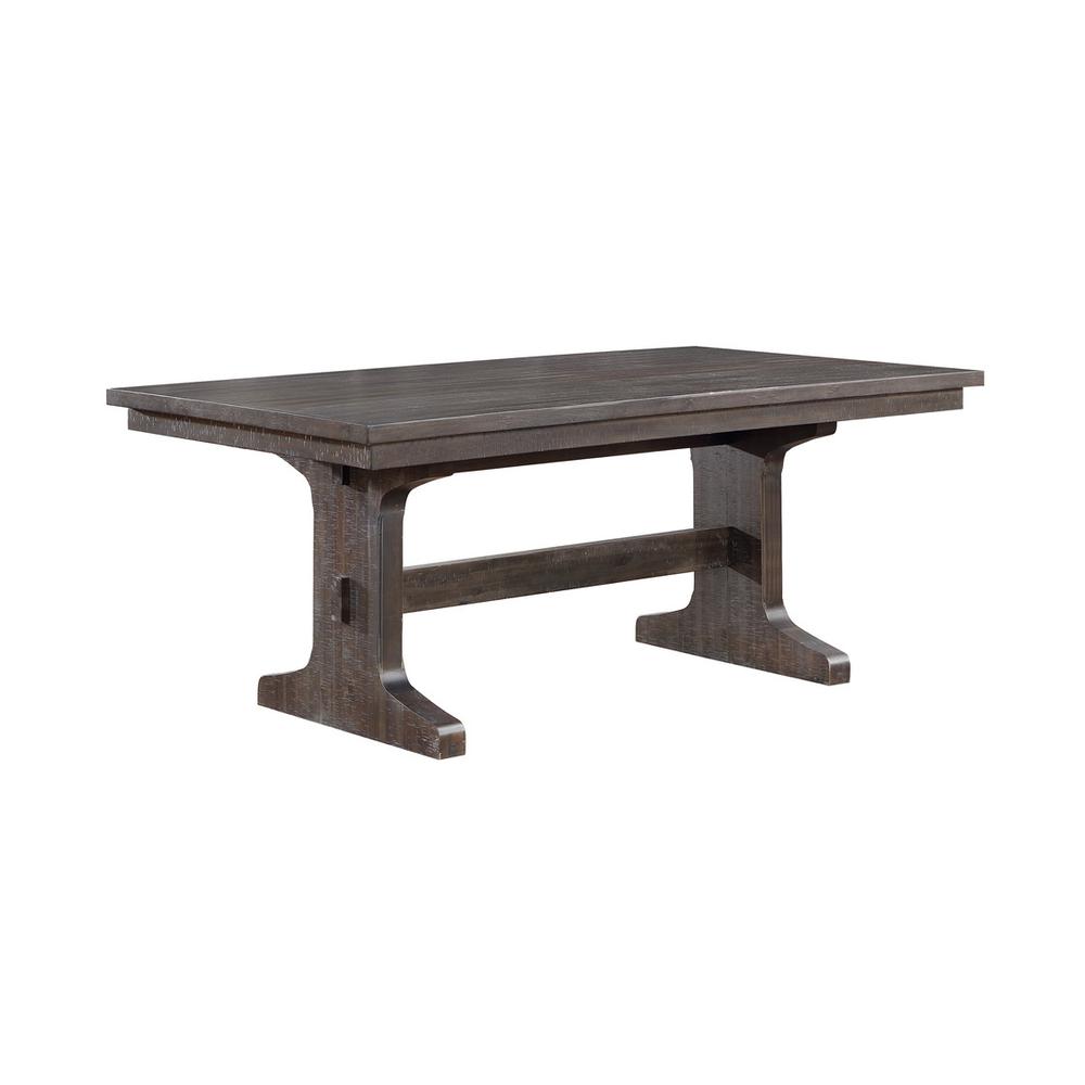 Small dining table in rustic brown color