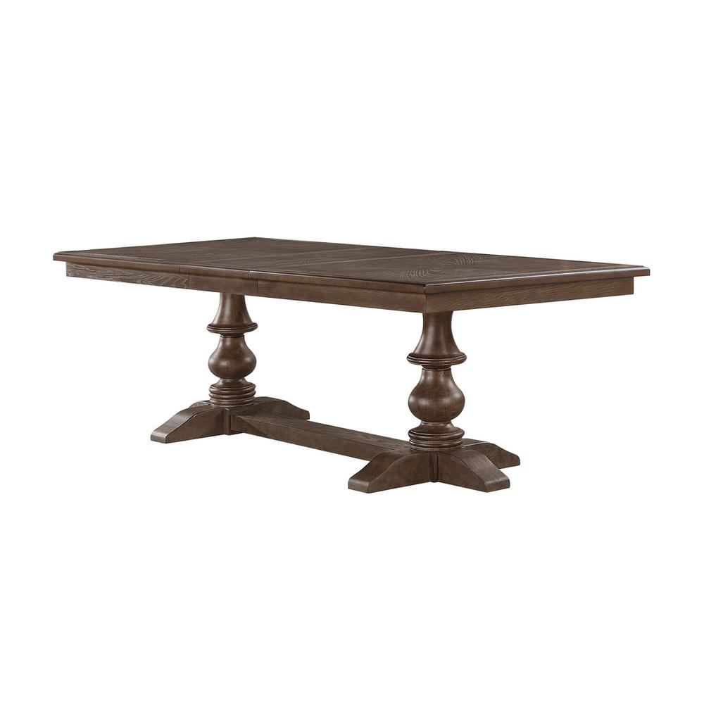 78″L Traditional style dining dable with 18″L extention leaf