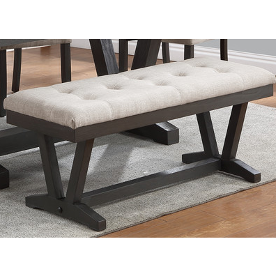 Dining Bench with Beige finish