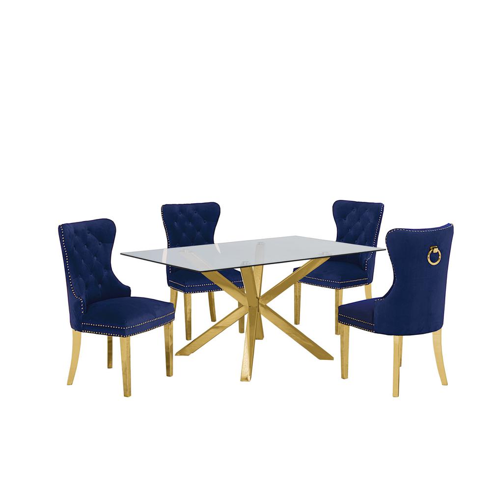 Contemporary 5pc Dining Set