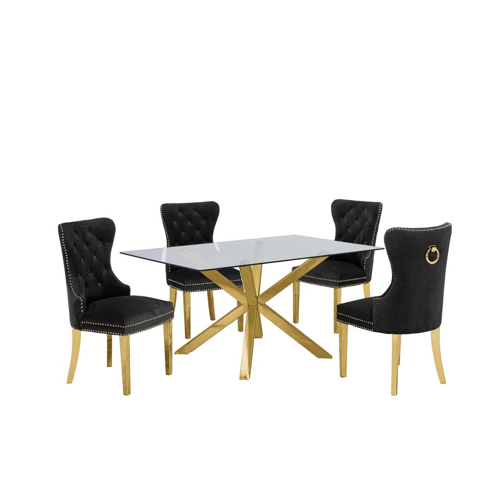 Contemporary 5pc Dining Set
