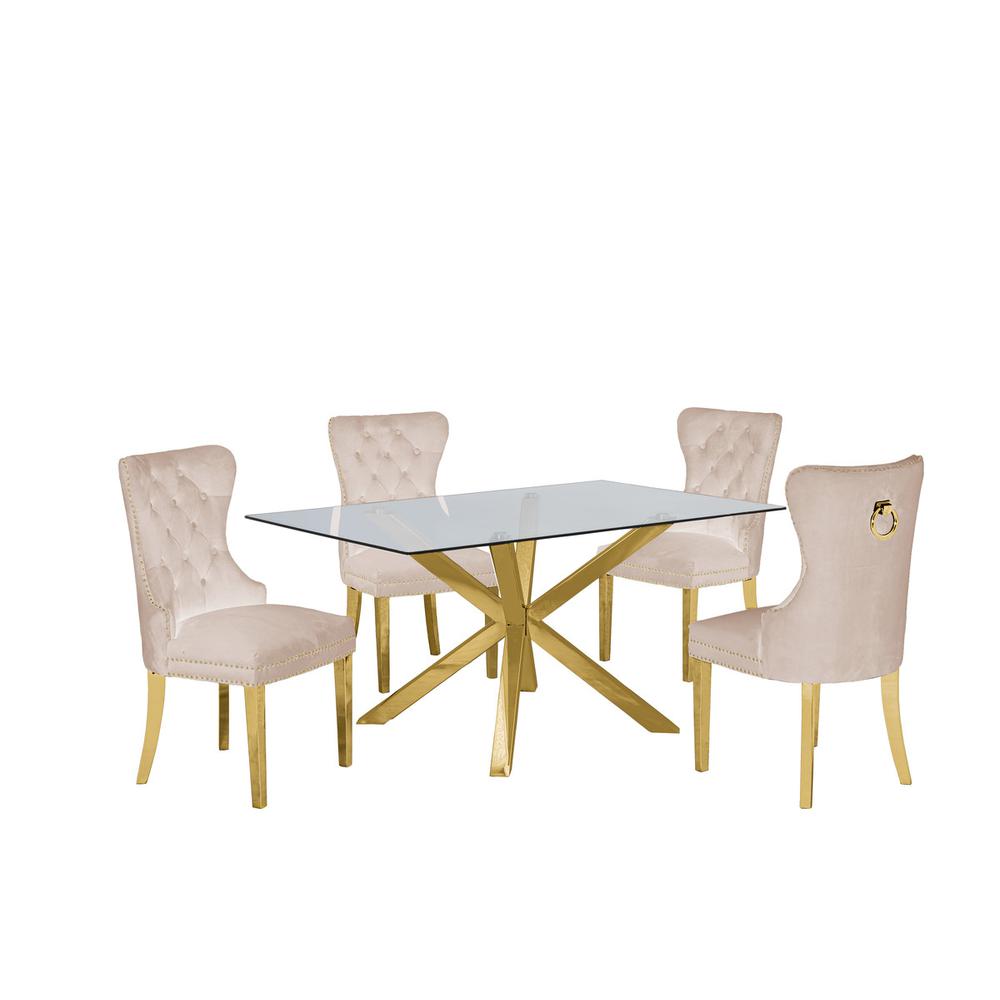 Contemporary 5pc Dining Set