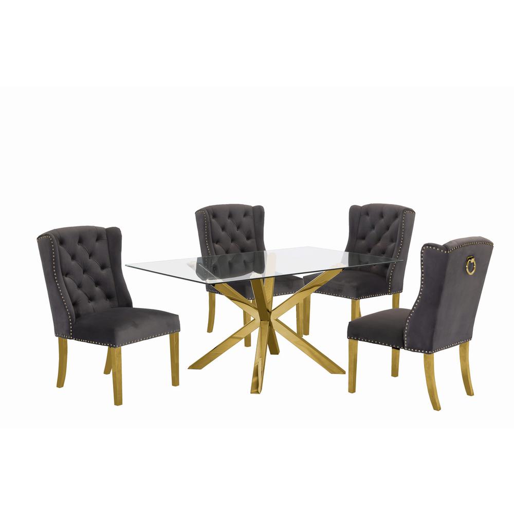 Contemporary 5pc Dining Set