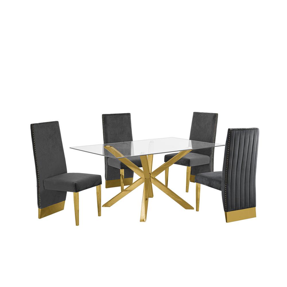 Contemporary 5pc Dining Set