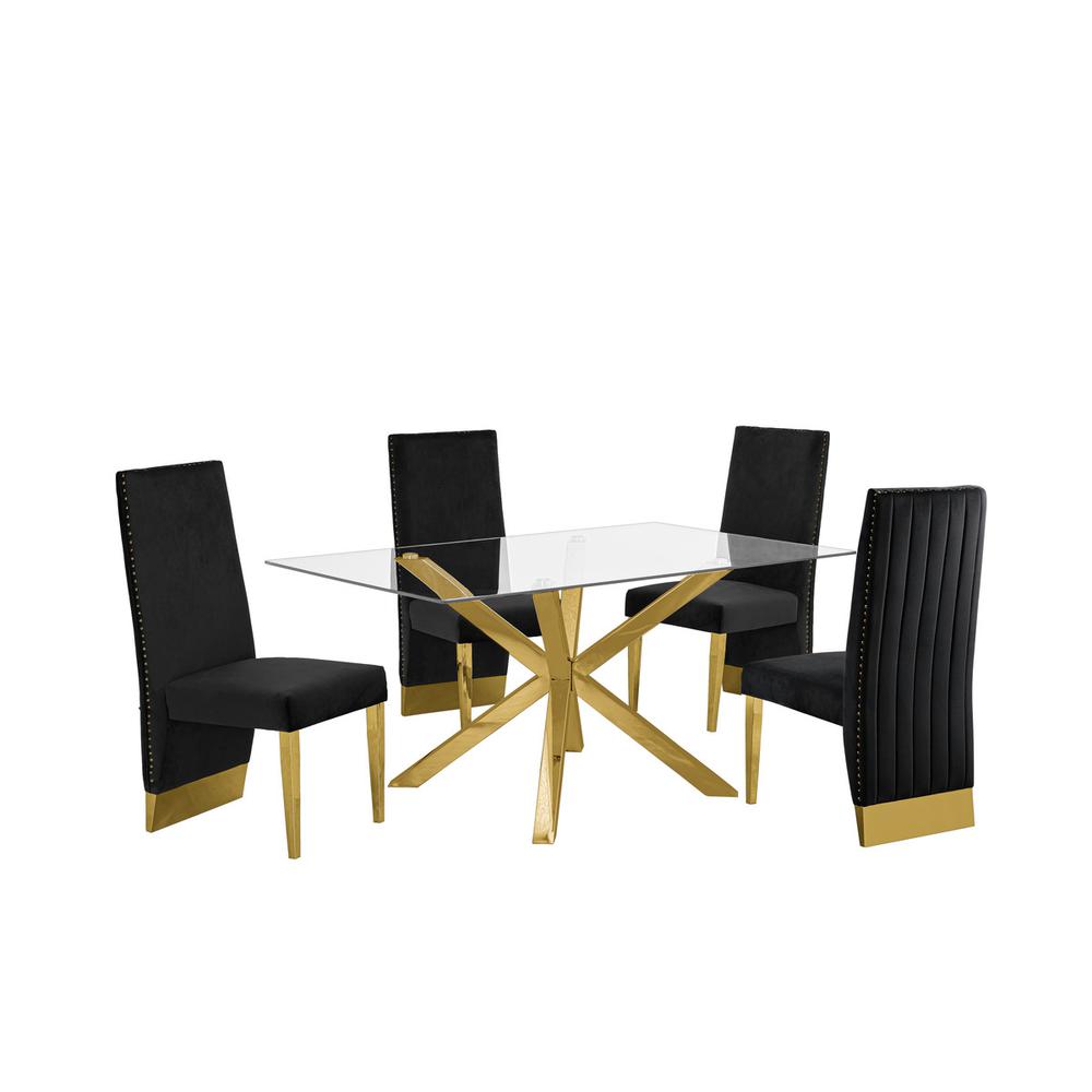 Contemporary 5pc Dining Set