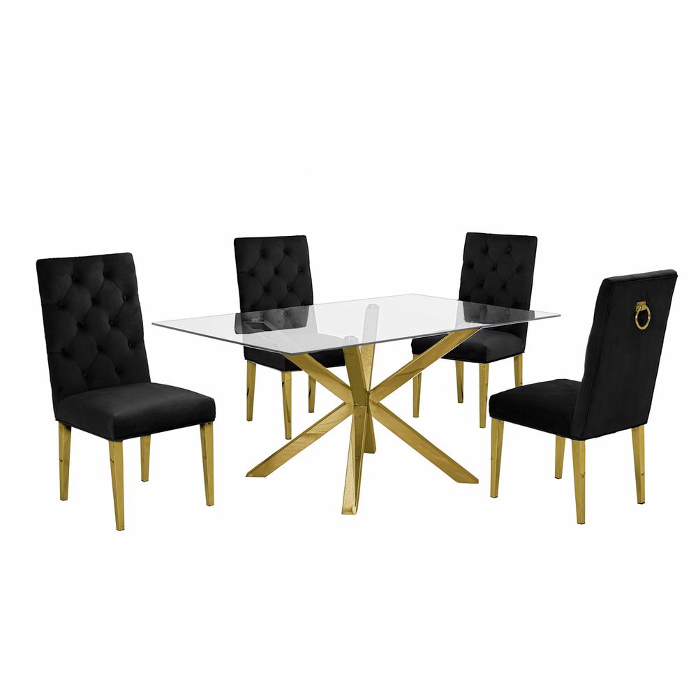 Contemporary 5pc Dining Set