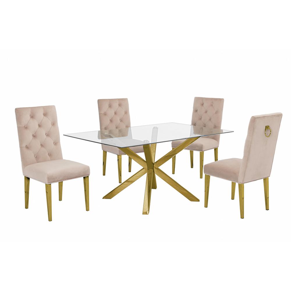 Contemporary 5pc Dining Set