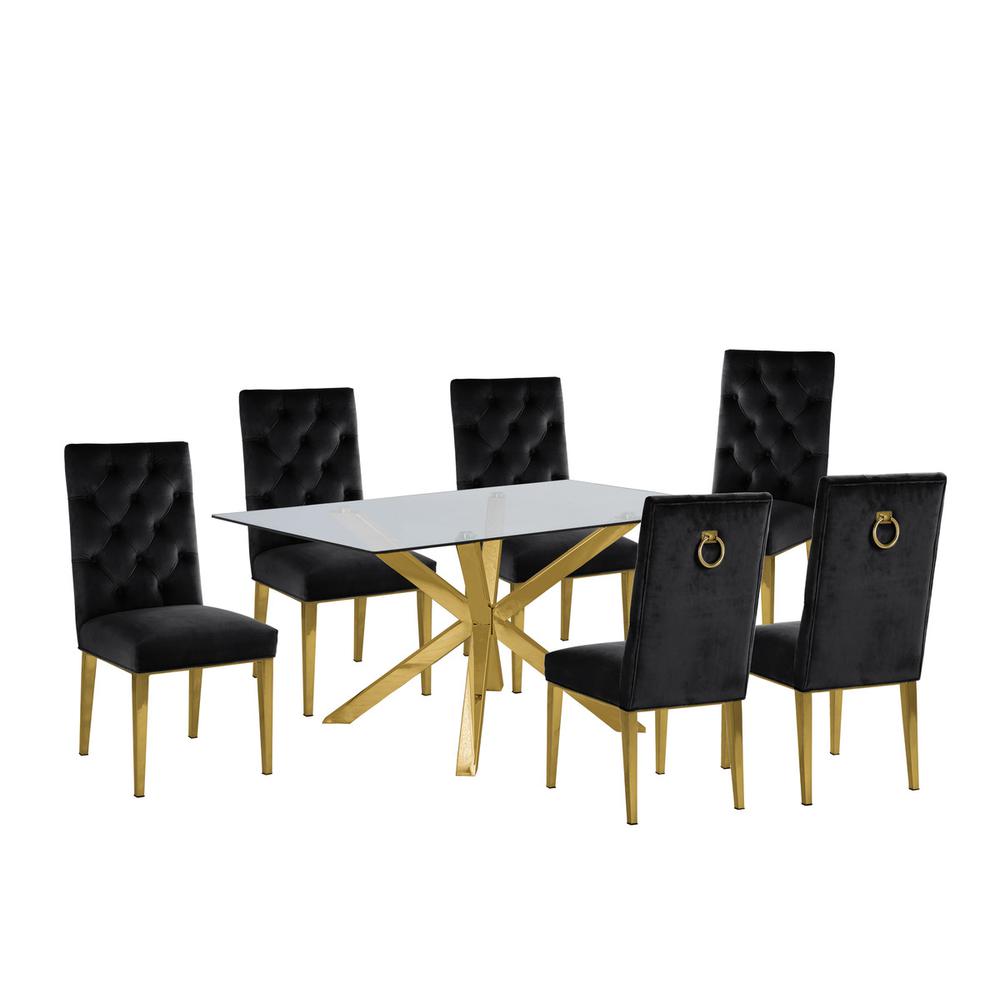 Contemporary 7pc Dining Set