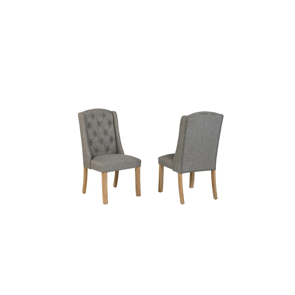 Dark Grey Dining Chairs Wood Legs