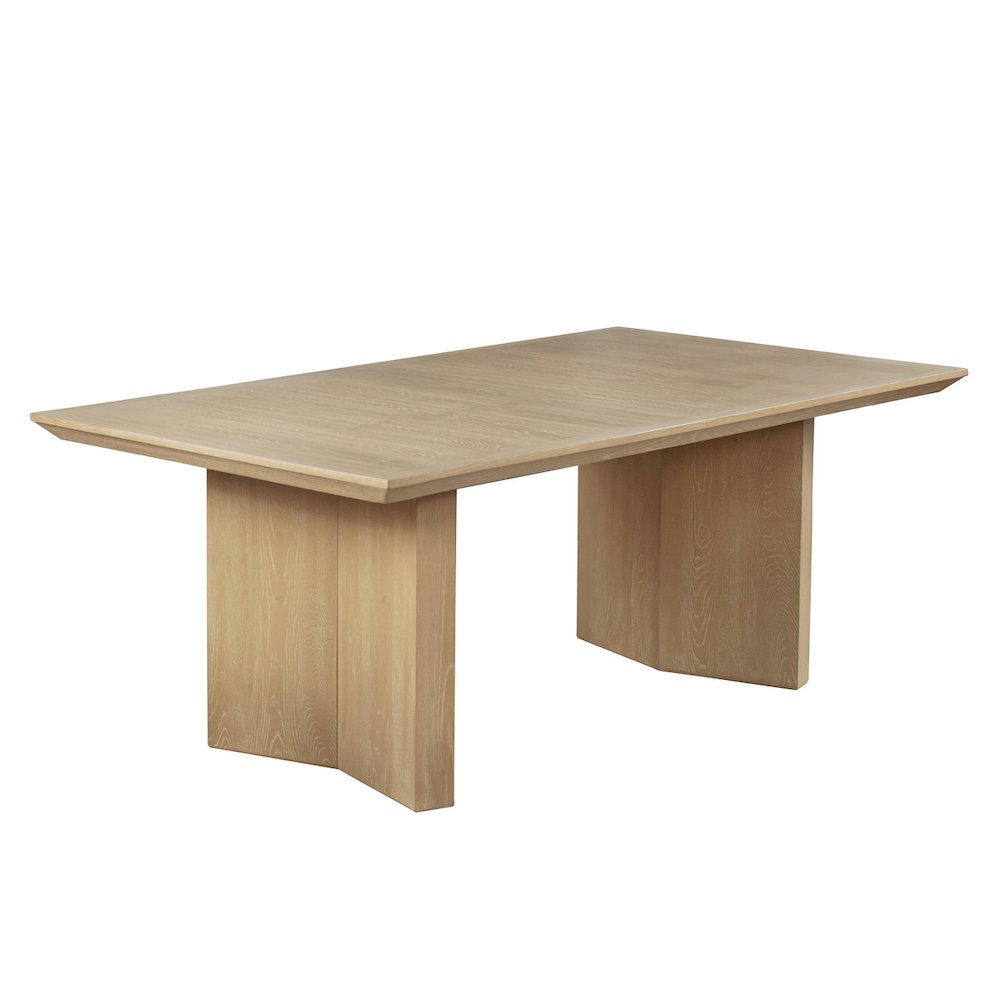 78″ Light Oak Natural Finish Dining Table