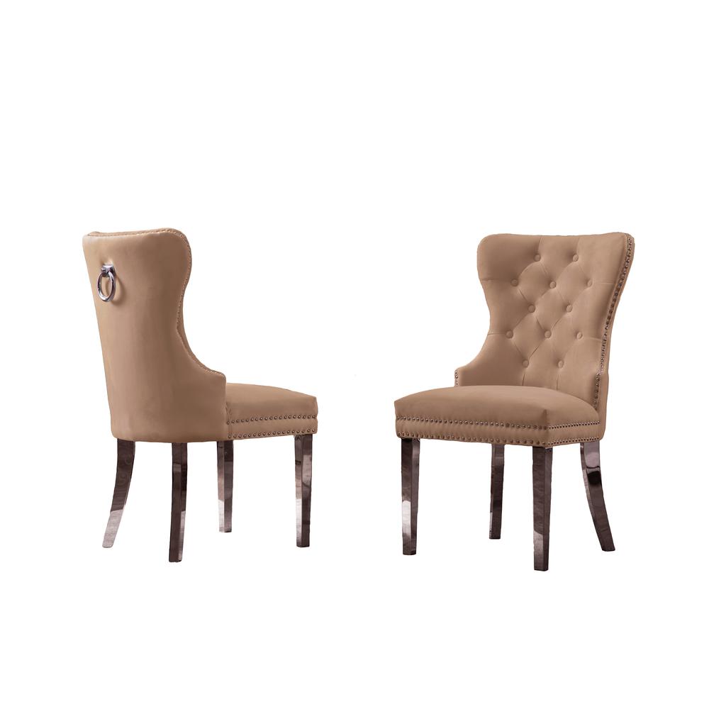 White Marble Round 5 piece Dining Set Ring Chairs in Cream Velvet – Lazy Susan