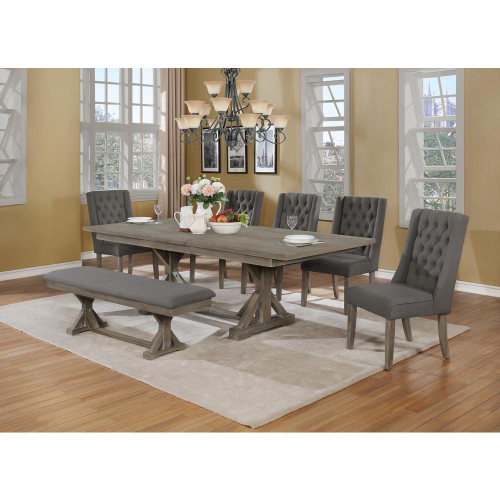 Classic Extension Dining 7 Piece Set w/18″Center Leaf