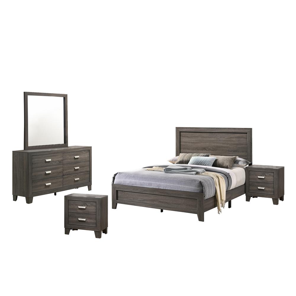 Anastasia 5 Piece Bedroom Set with extra Night Stand