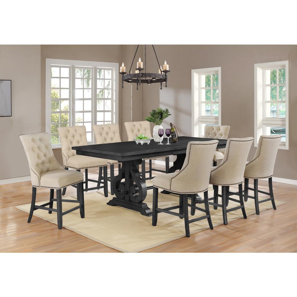 9pc Counter Height Extendable Dining Set