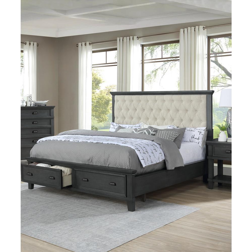 Sandy Platform California King Bed in Cappuccino