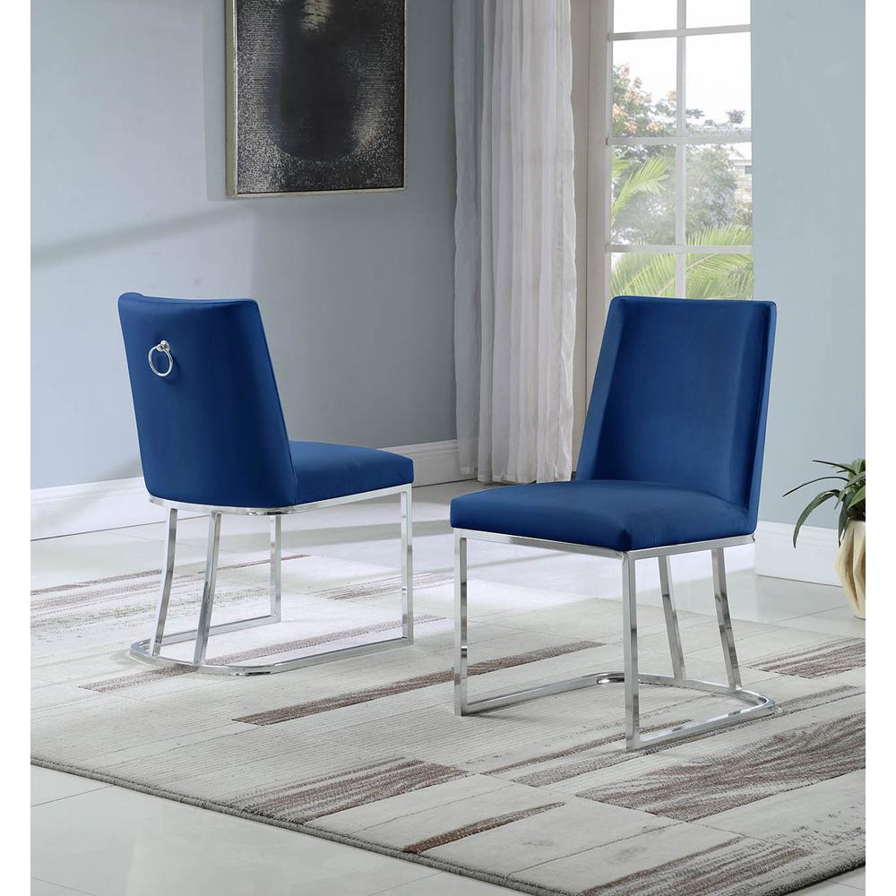 Velvet Upholstered Side Chair
