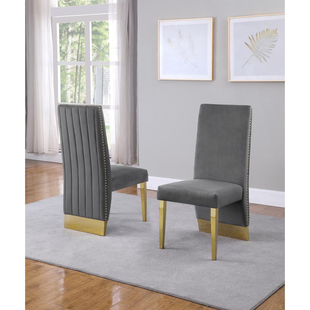 Tufted Velvet Upholstered Side Chair