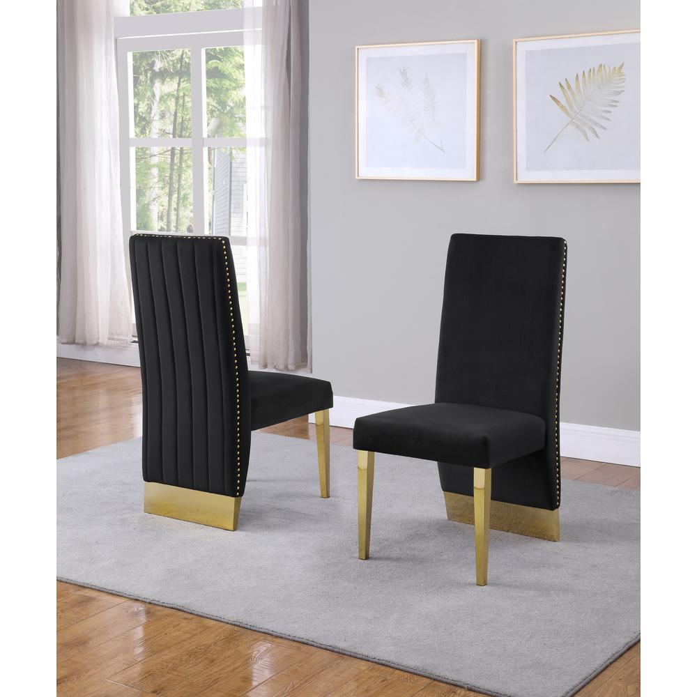 Tufted Velvet Upholstered Side Chair