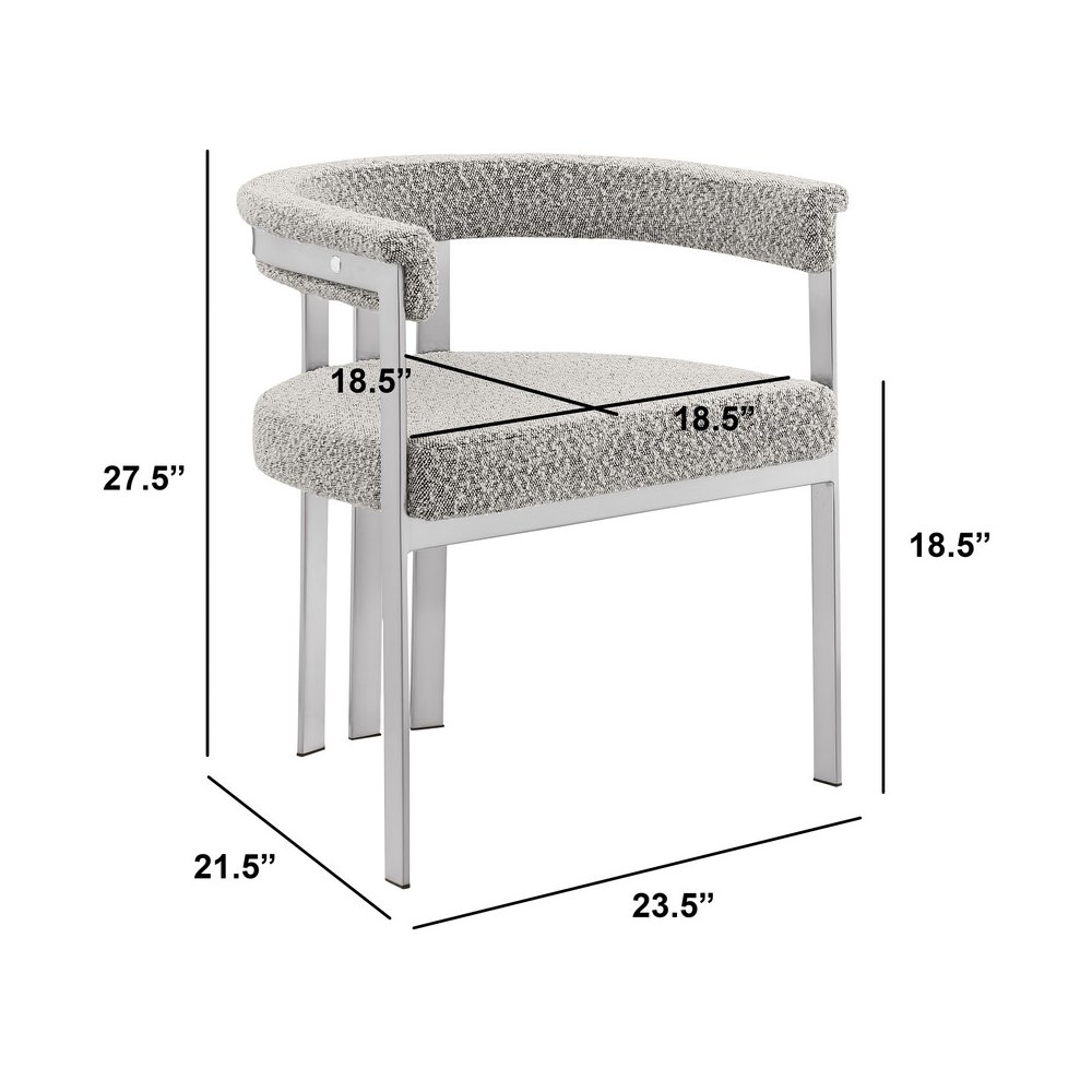 9Pc Tempered Glass Dining Table Set 8 Rich Gray Matte Silver Side Chairs