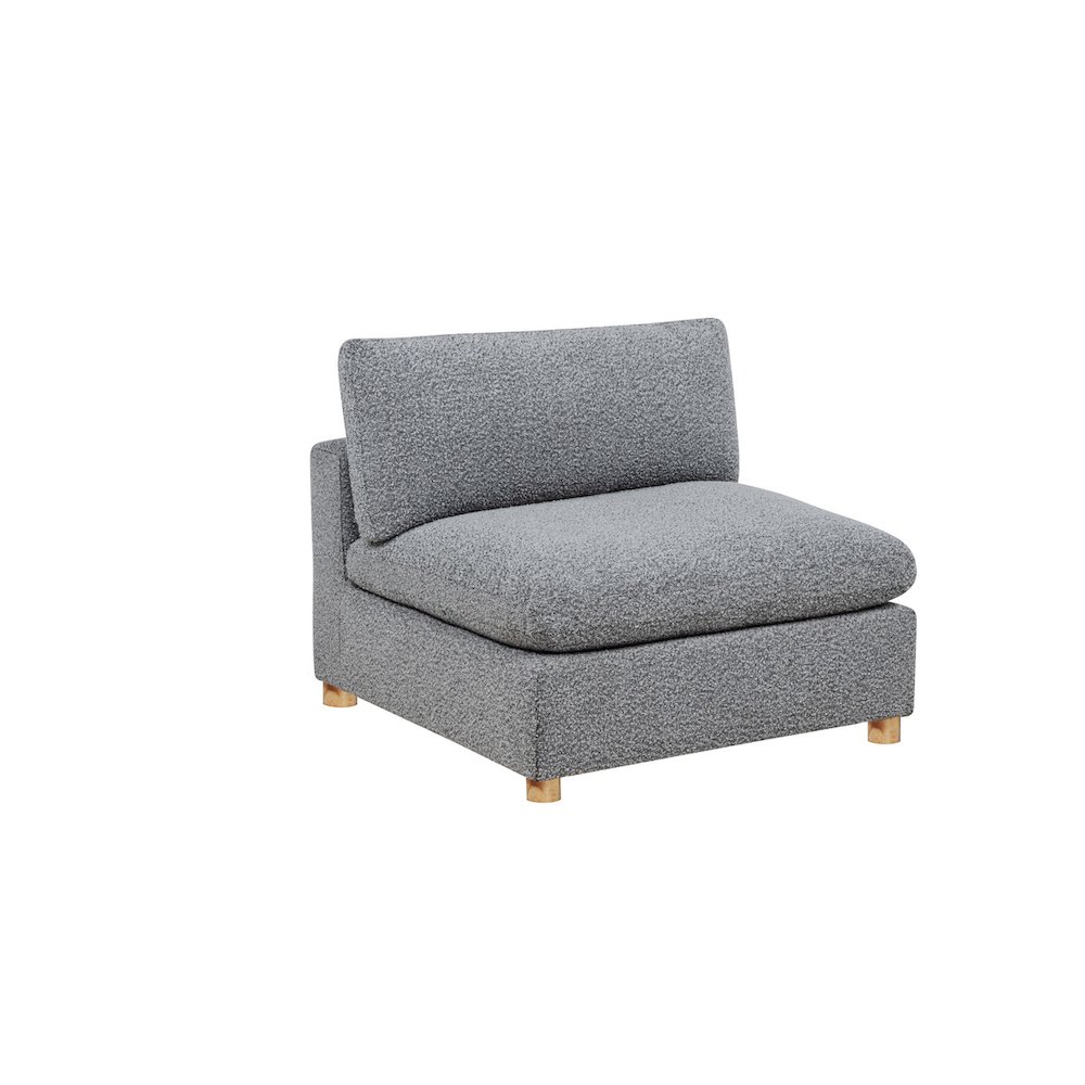 Boucle Modular Armless Chair