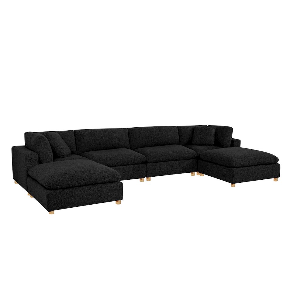 6-Piece Boucle Modular Sectional