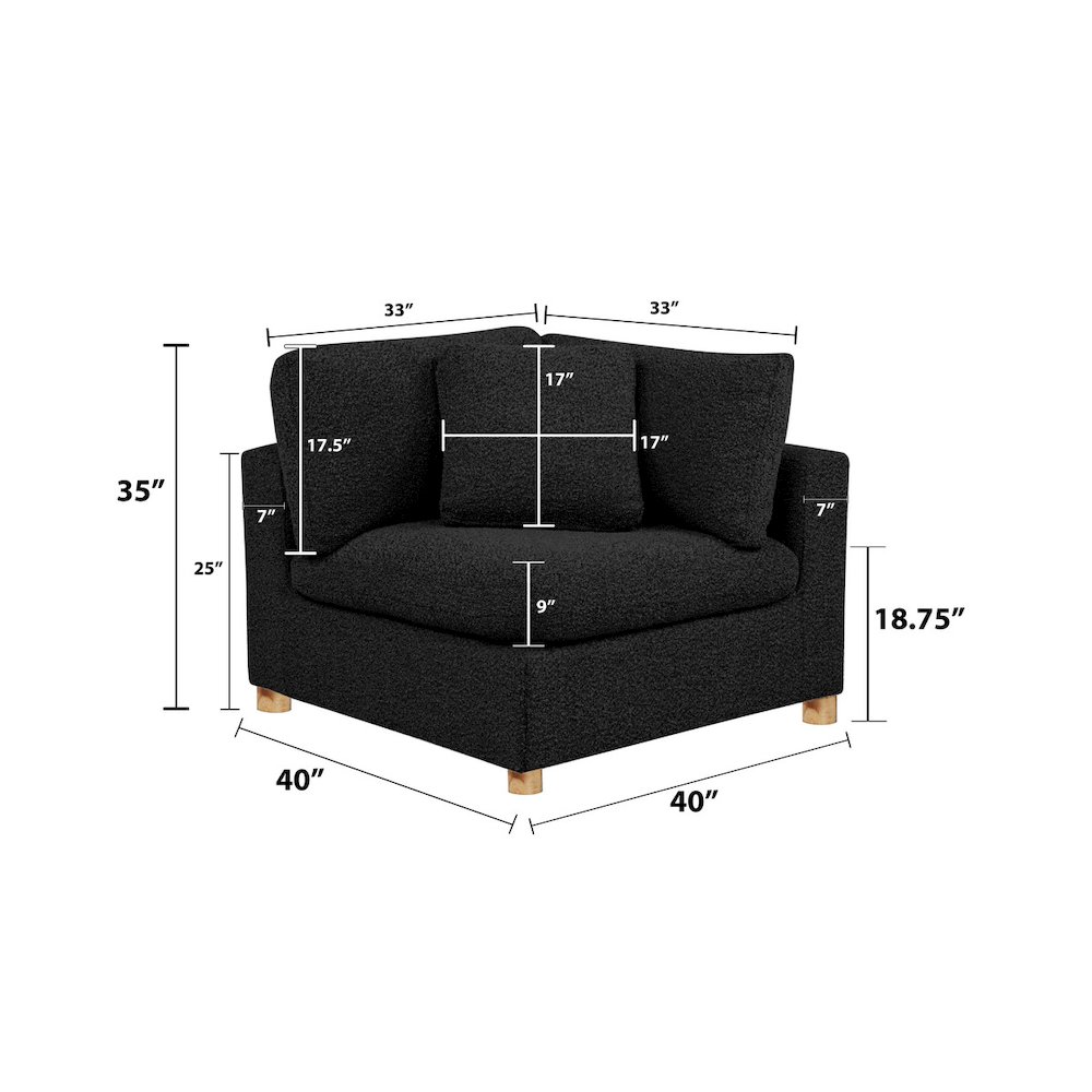 Boucle Modular Corner Chair