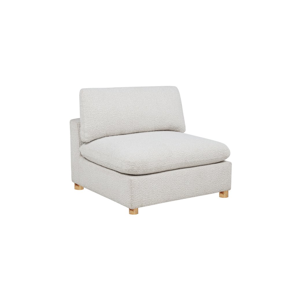 Boucle Modular Armless Chair