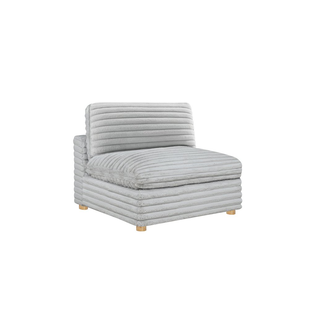 Corduroy Modular Armless Chair