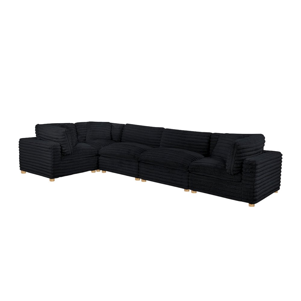 5-Piece Corduroy Modular Sectional