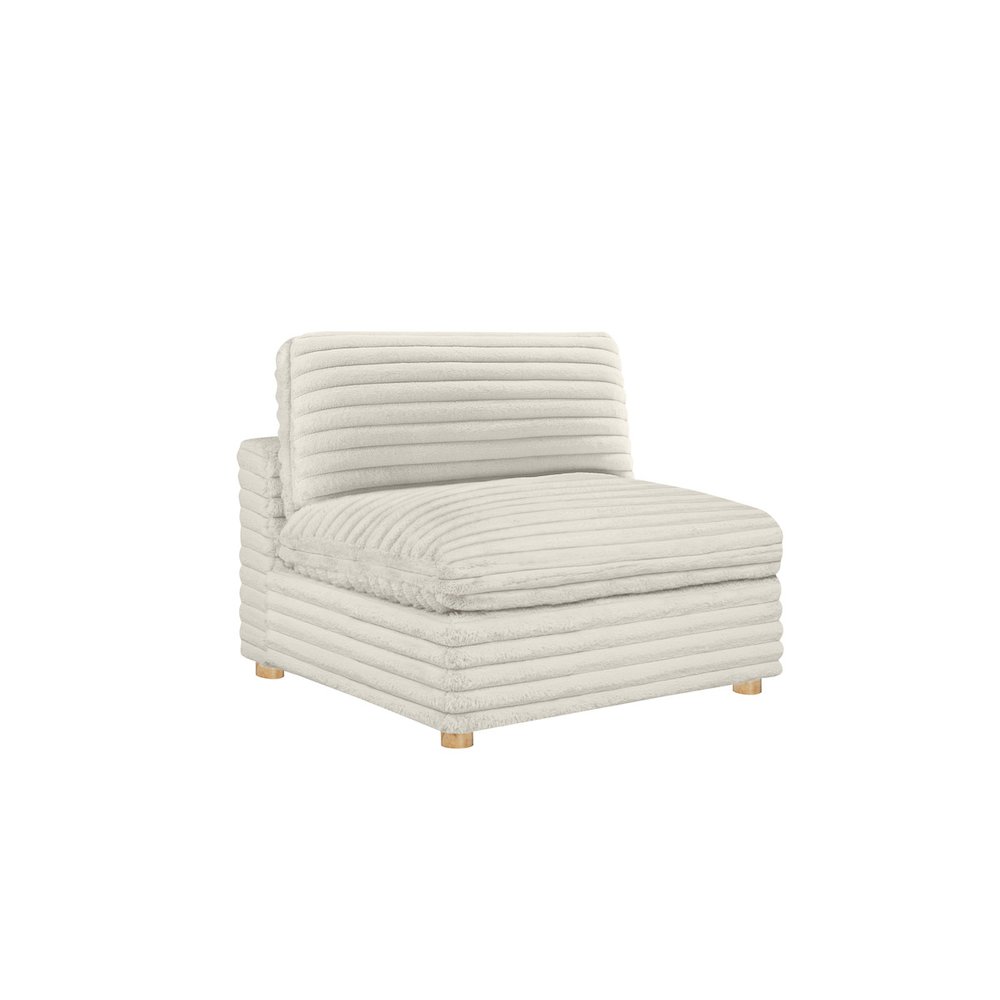 Corduroy Modular Armless Chair