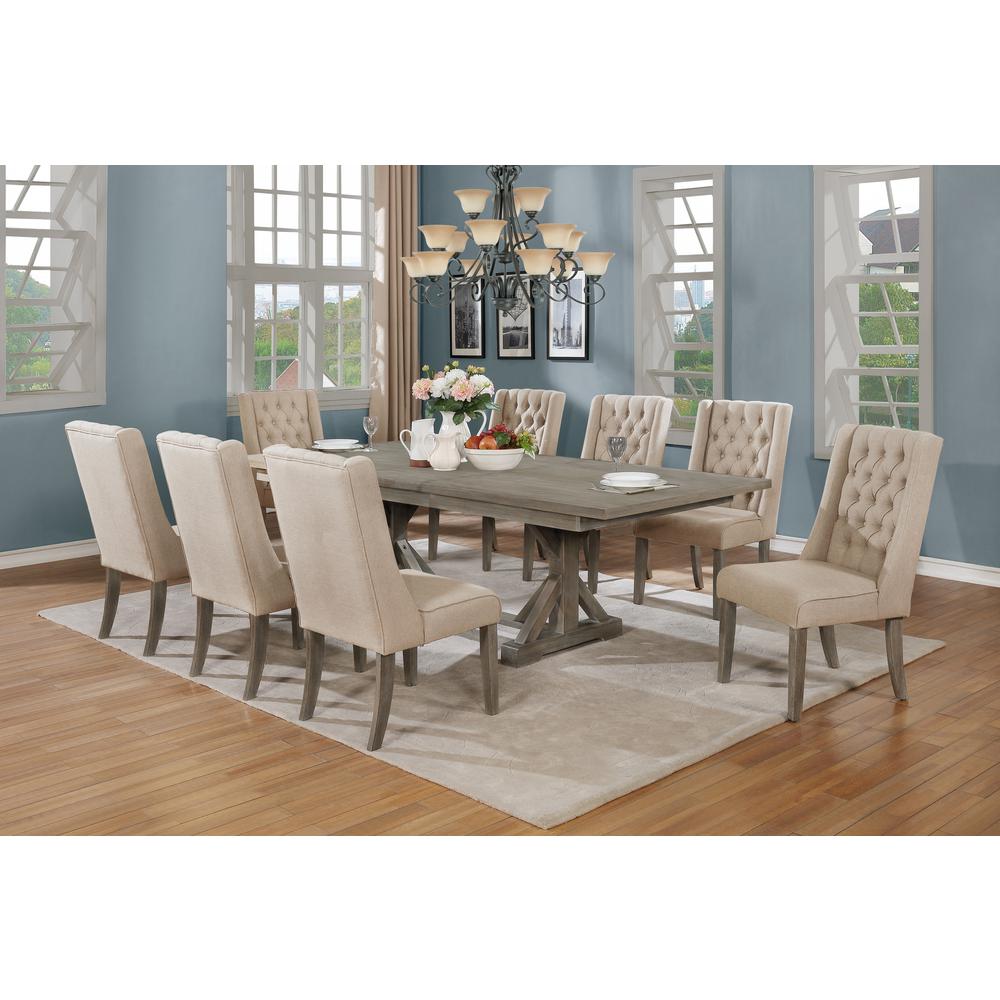 Classic Extension Dining 9 Piece Set w/18″Center Leaf