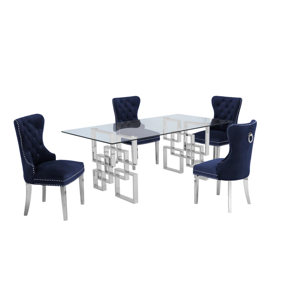 Stainless Steel 5 Piece Dining Set