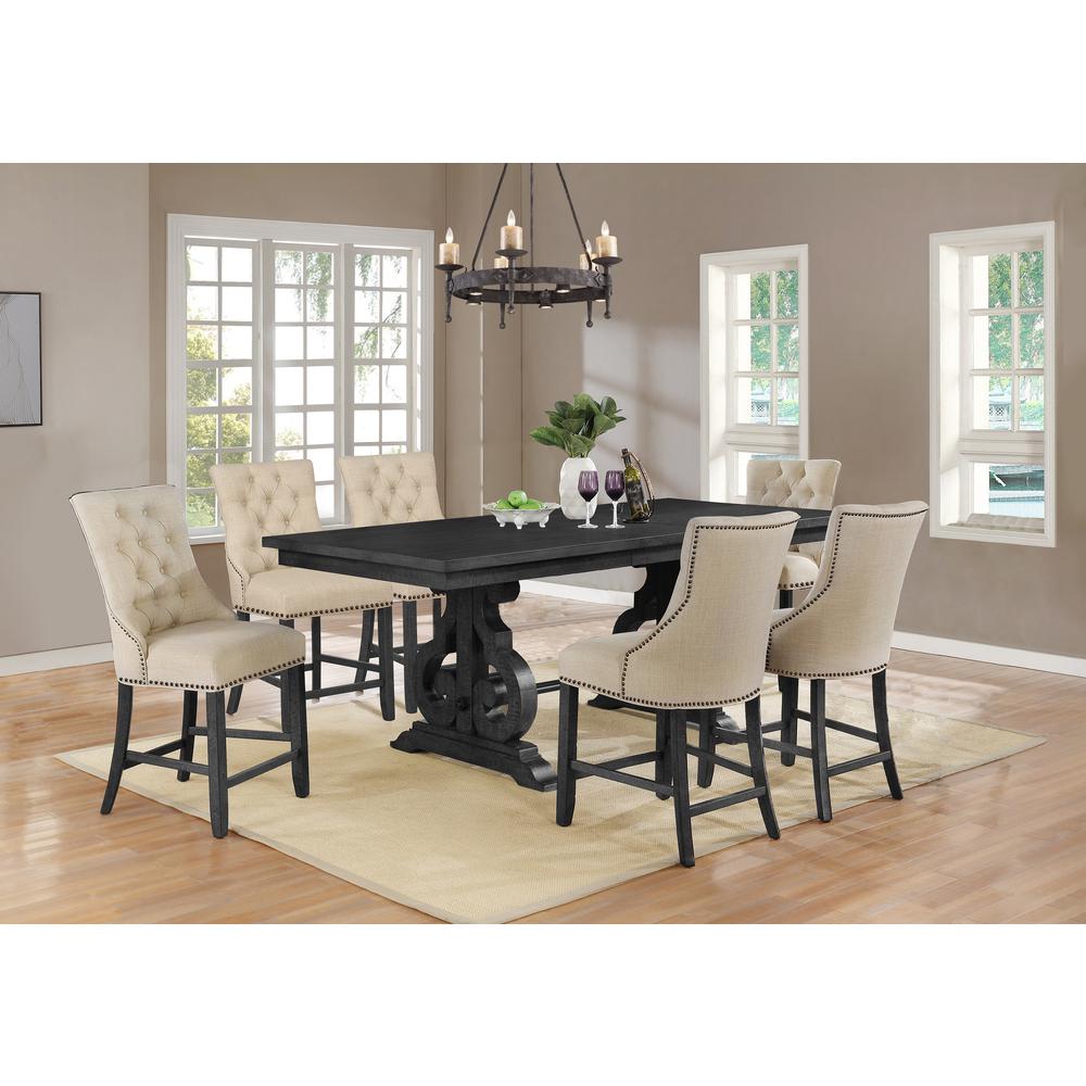 7pc Counter Height Extendable Dining Set
