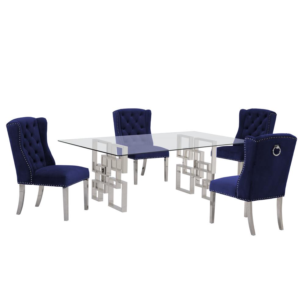 Stainless Steel 5 Piece Dining Set