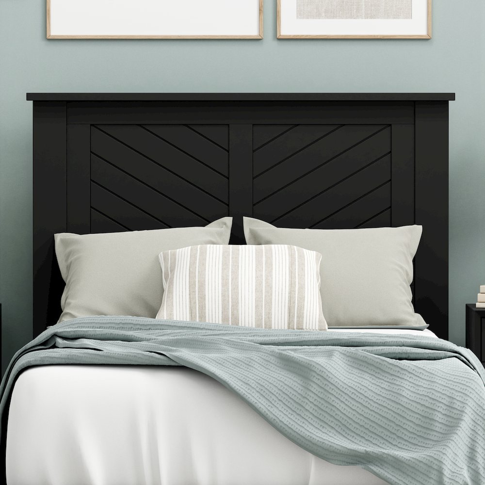 Corbie Solid Wood Twin Headboard with Chamfer