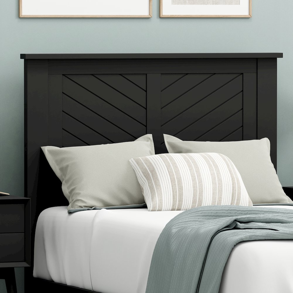Corbie Solid Wood Twin Headboard with Chamfer