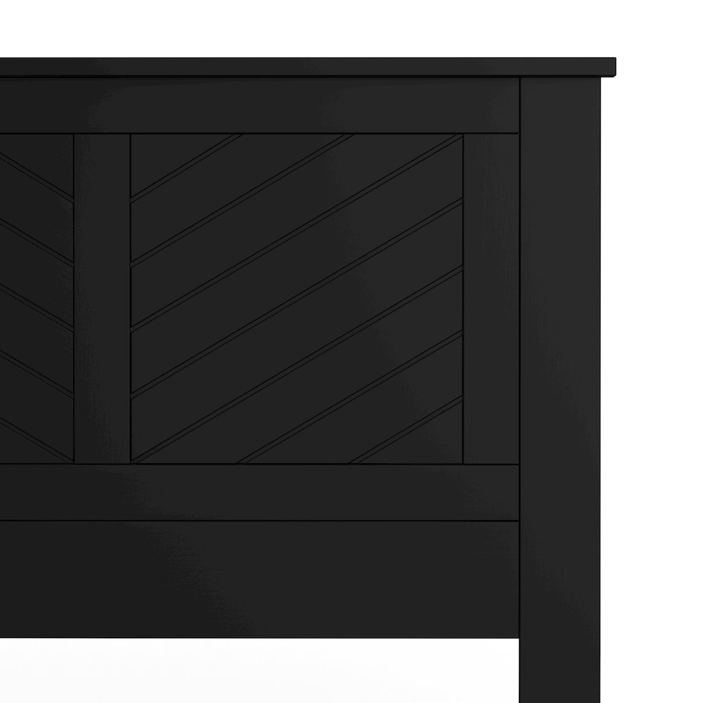Corbie Solid Wood Twin Headboard with Chamfer