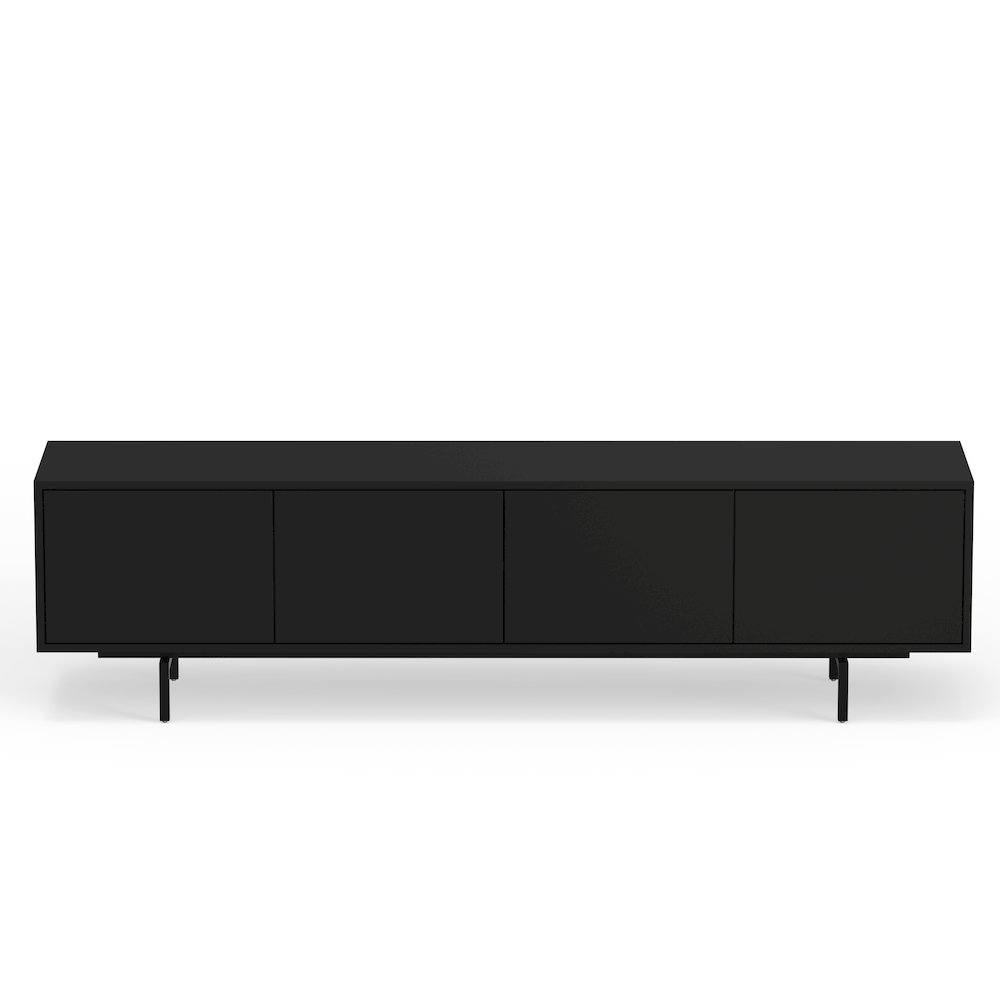 Graysen Black Laminate 4 Door TV Console