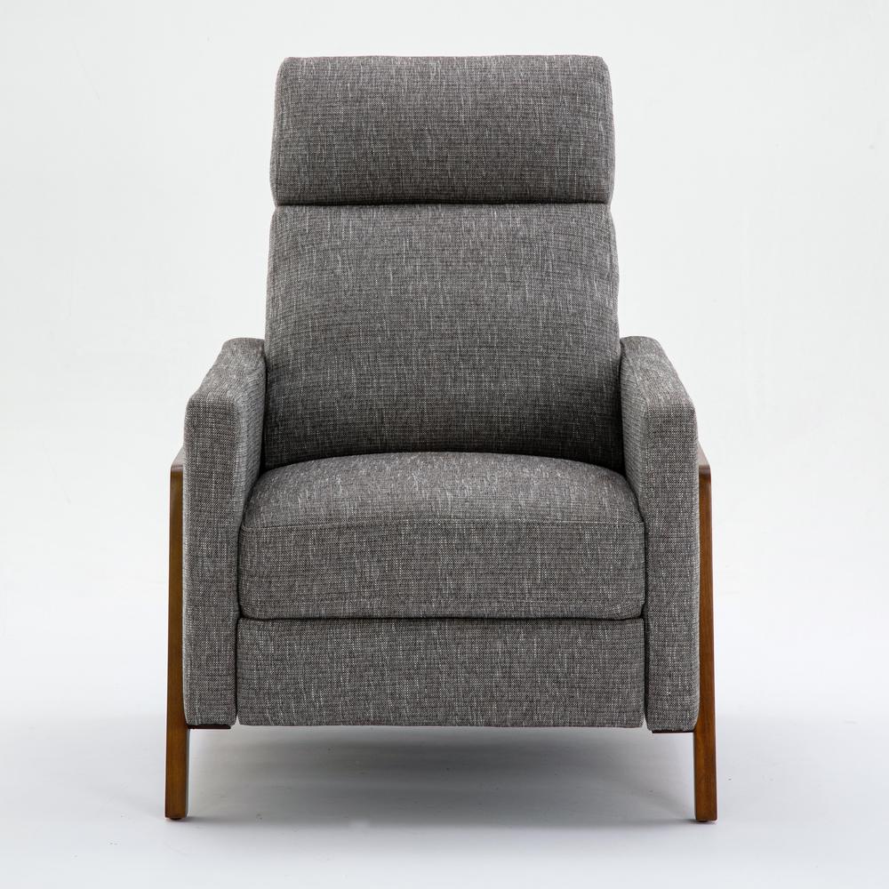 Veneto Push Back Recliner in Performance Fabric – Ashen Grey