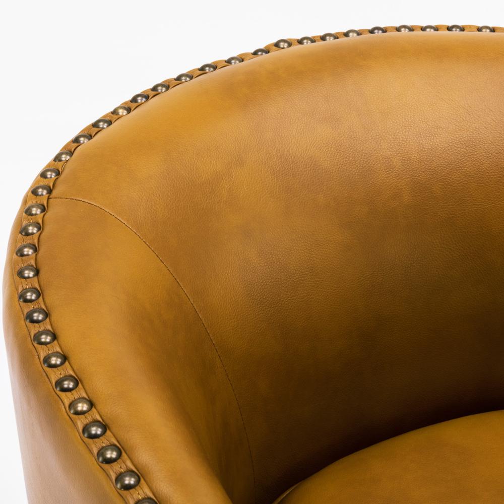 Tyler Swivel Arm Chair – Camel