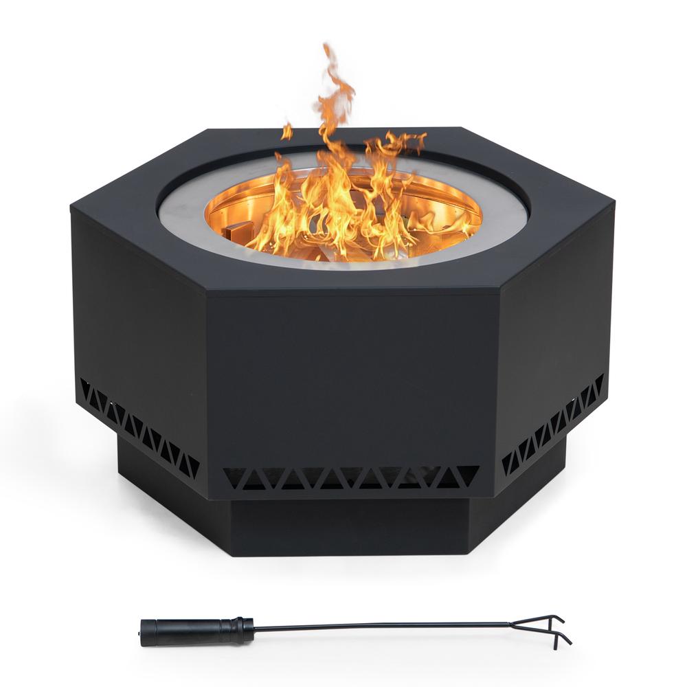 28 In. Hexagonal Outdoor Fire Pit