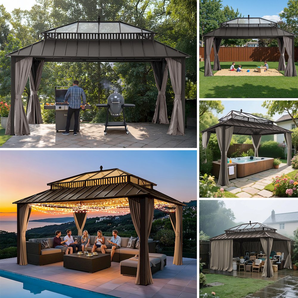 Steel & Polycarbonate Roof