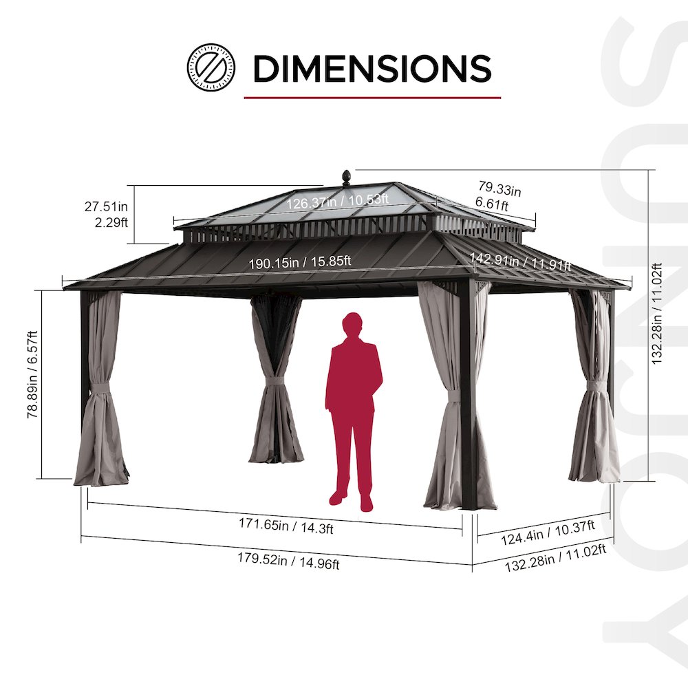 Brown Aluminum Posts