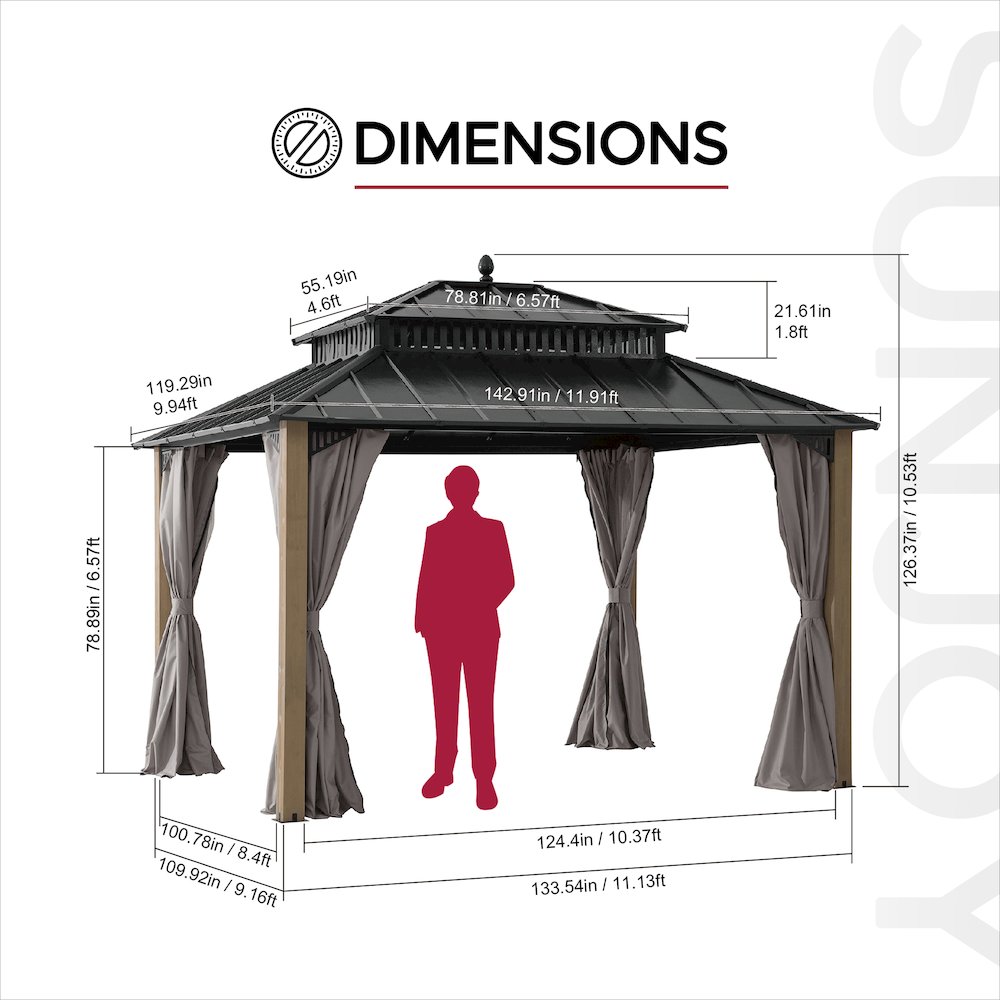 12 ft. x 10 ft. Kingston Extra-Tall