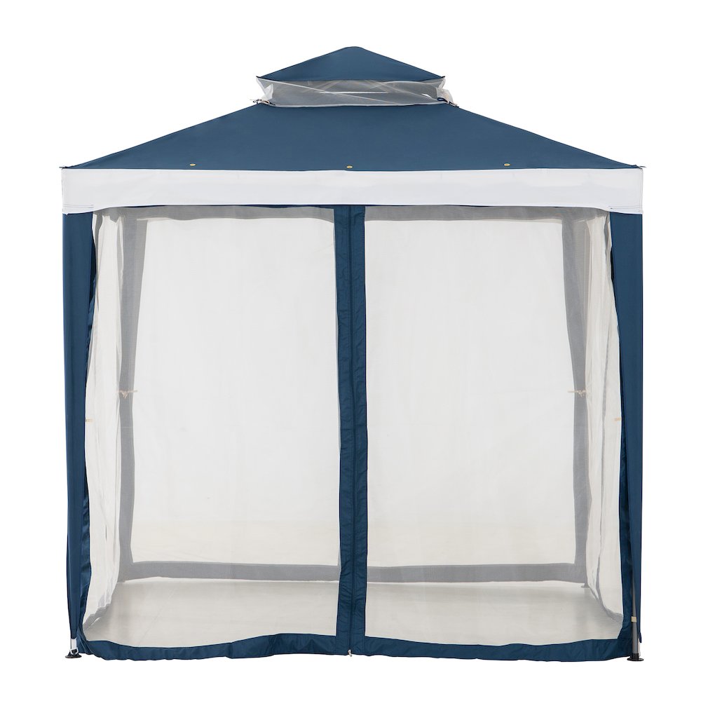8 ft. x 8 ft. Outdoor Patio Gazebo with Mosquito Netting
