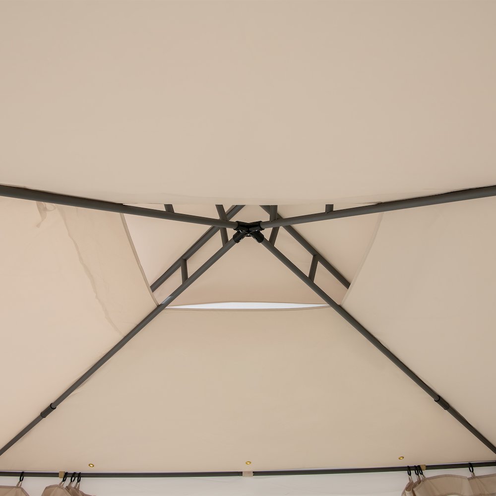 8 ft. x 8 ft. Outdoor Patio Gazebo with Mosquito Netting
