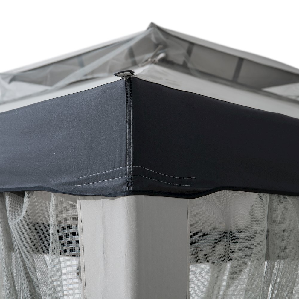 8 ft. x 8 ft. Outdoor Patio Gazebo with Mosquito Netting
