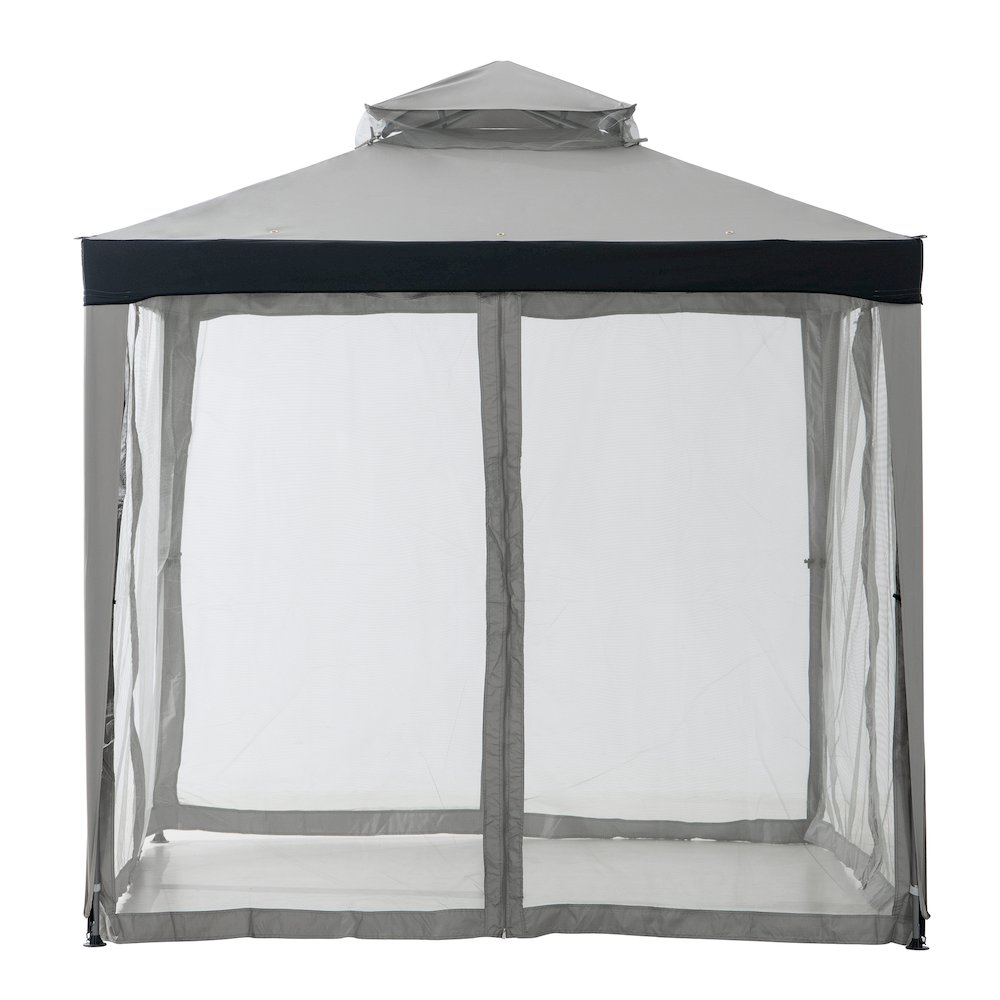 8 ft. x 8 ft. Outdoor Patio Gazebo with Mosquito Netting