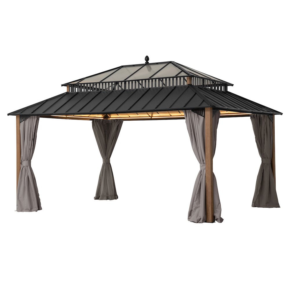 16 ft x 12 ft Hardtop Gazebo