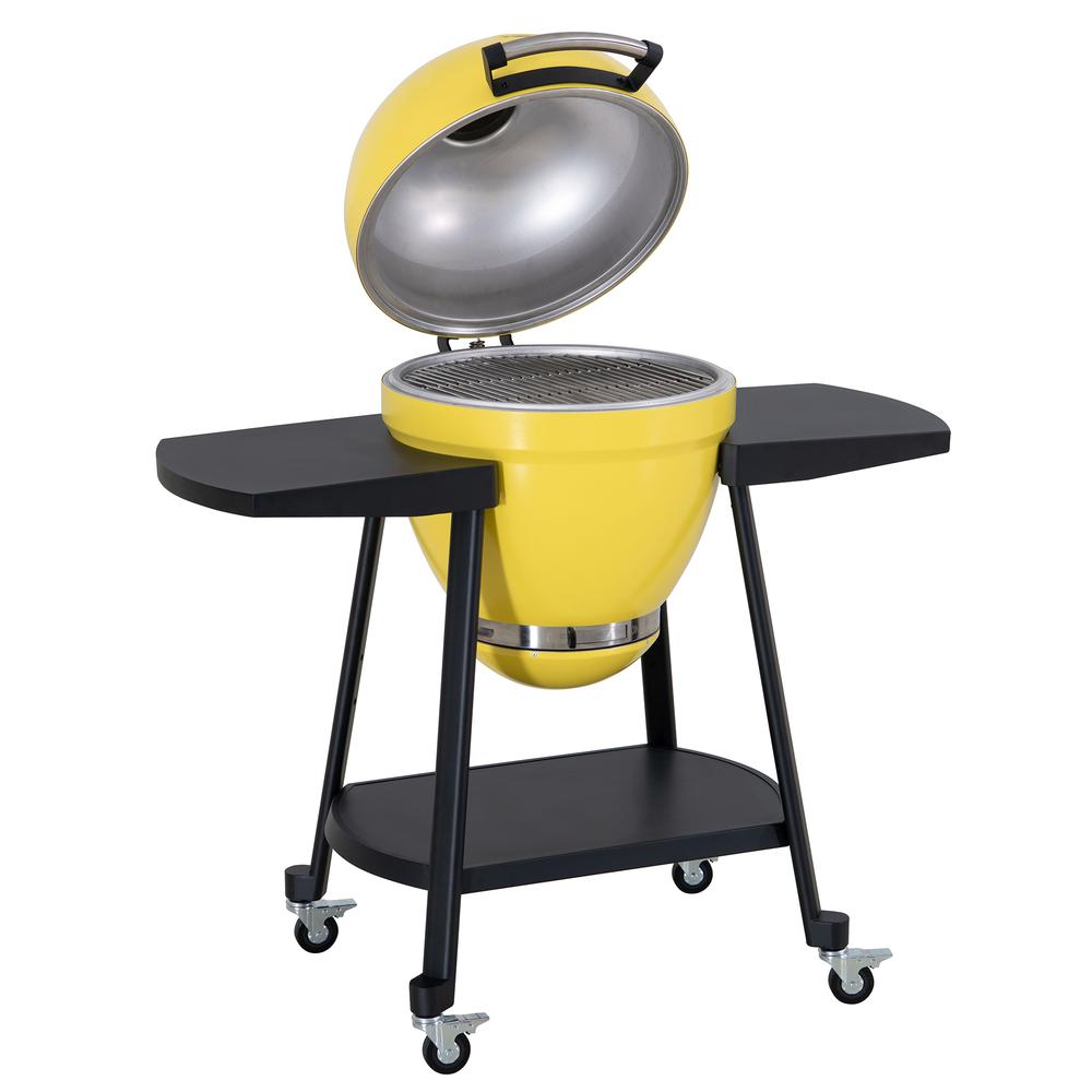 Sunjoy 20IN Egg-shaped Grill with Pizza Plate